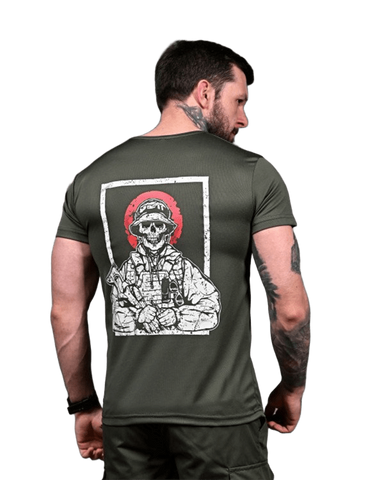 Тактическая футболка CoolMax Canvas of Death Olive 92392-48 фото