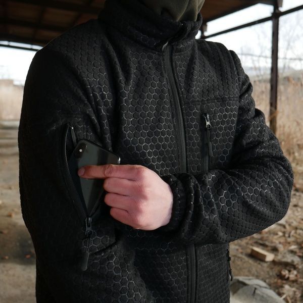 Флісова кофта Militex Windblock Tactical Black 1240-S фото