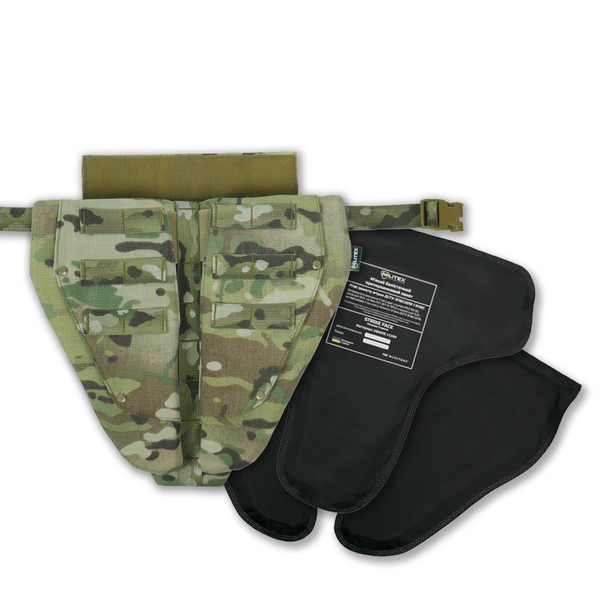 Защита паха тройной с баллистическим пакетом 1 класс Militex cordura USA Multicam 17005 фото