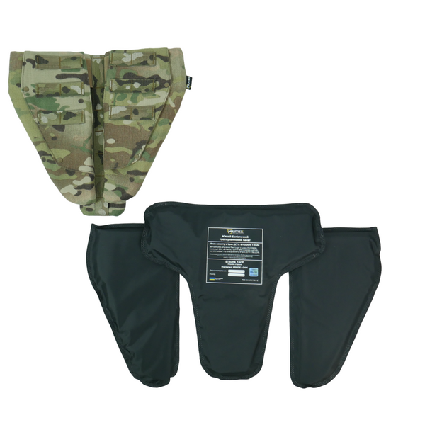 Защита паха тройной с баллистическим пакетом 1 класс Militex cordura USA Multicam 17005 фото