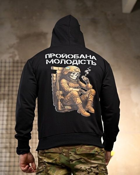 Військове Худі Young Black 93327-48 фото