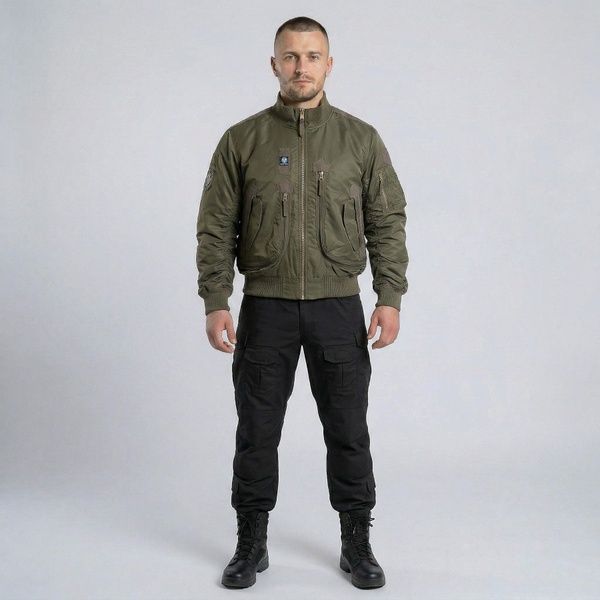 Тактична куртка-бомбер Pilot Olive 30411001-M фото
