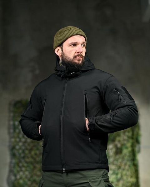 Тактична куртка Soft Shell Windstoper Black 19483-46 фото
