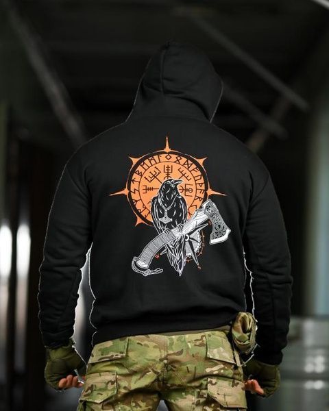 Военное Худи Crop Black 95085-48 фото