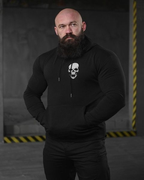 Худі на флісі Maklin Warrior Black 88471-48 фото