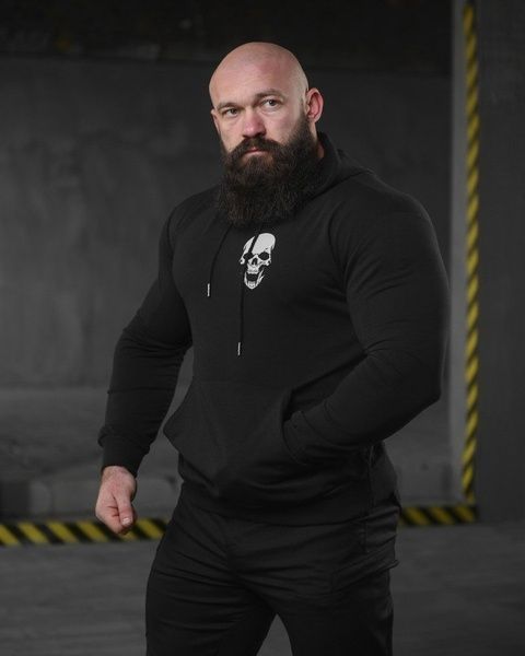 Худі на флісі Maklin Warrior Black 88471-48 фото
