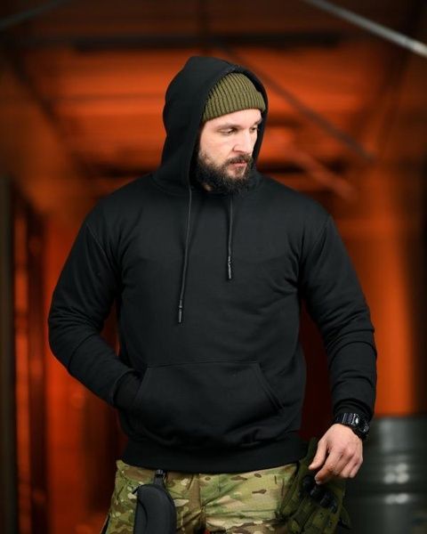 Військове Худі Kозацькому Pоду Black 95080-48 фото
