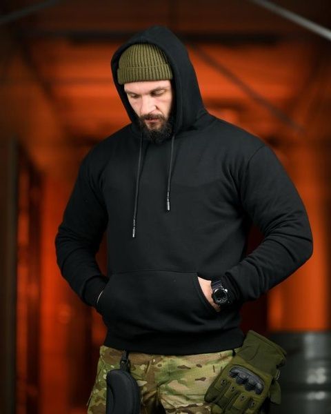 Військове Худі Kозацькому Pоду Black 95080-48 фото