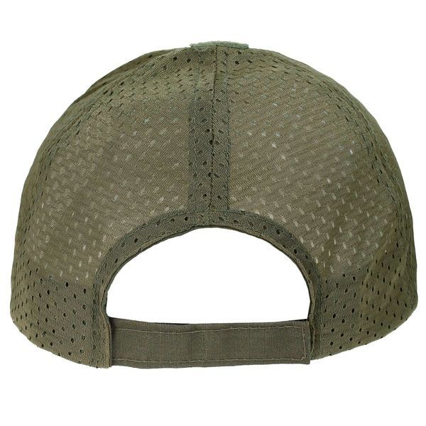 Тактична бейсболка MIL-TEC Net Baseball Cap Olive з сіткою 12317601 фото
