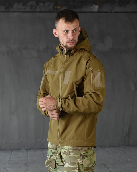 Тактическая куртка Soft Shell Coyote Leon SJ-83824-46 фото