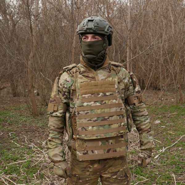 Бронекомплект Kiborg з балістичним захистом 1 клас захисту Militex Multicam 50501 фото