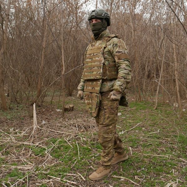 Бронекомплект Kiborg з балістичним захистом 1 клас захисту Militex Multicam 50501 фото