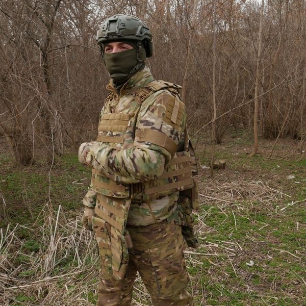 Бронекомплект Kiborg з балістичним захистом 1 клас захисту Militex Multicam 50501 фото