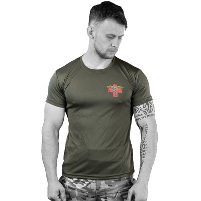 Тактическая футболка CoolMax Medical Troops, Олива 85693-46 фото