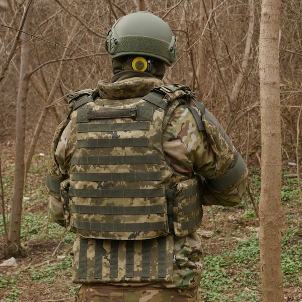 Бронекомплект Kiborg з балістичним захистом 1 клас захисту Militex Pixel 50502 фото