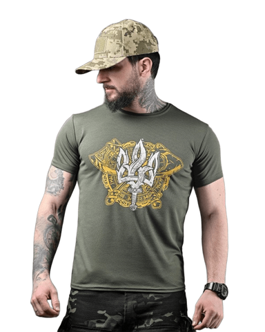 Тактическая футболка CoolMax Trident Olive 91548-48 фото
