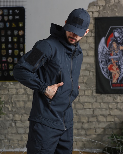 Военная куртка Soft Shell Blue Logos SJ-56740-46 фото