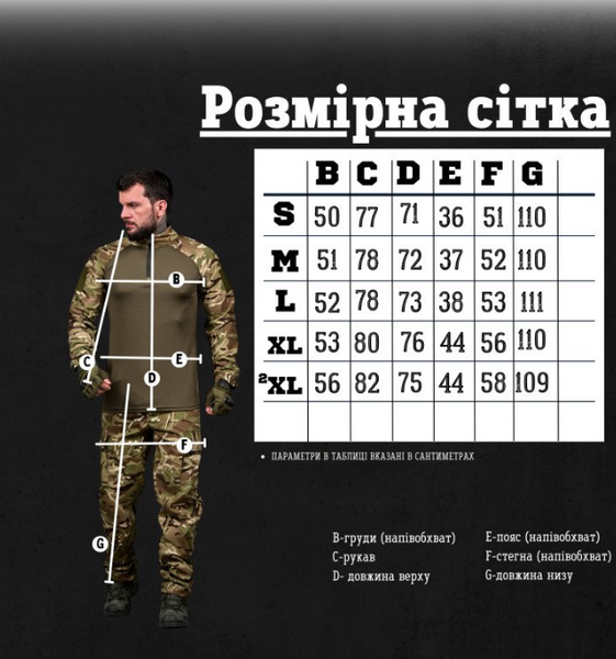Летняя военная форма ВСУ PISMIRE мультикам 87531-46 фото