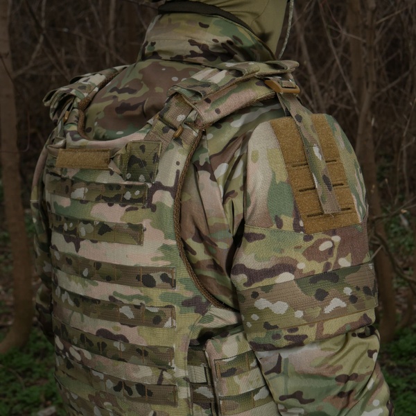 Защита плеч с баллистическим пакетом 1 класс Militex cordura USA Multicam 17007 фото