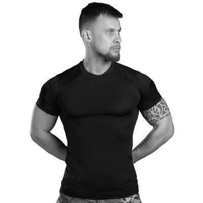 Тактична футболка CoolMax, Чорний 14381-48 фото