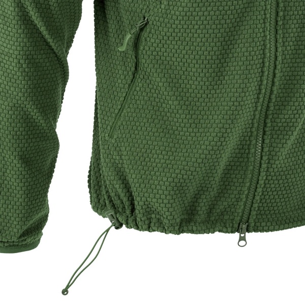 Кофта флісова Helikon-Tex Alpha Hoodie Jacket Grid Fleece Olive FL-VK-Alp-Ol-44 фото