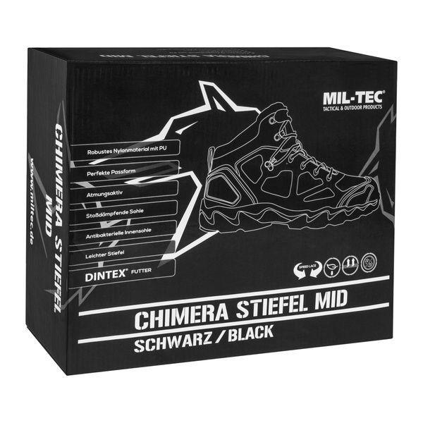 Тактические ботинки Mil-Tec Chimera Mid Black BOS-MT-ChML-B-39 фото
