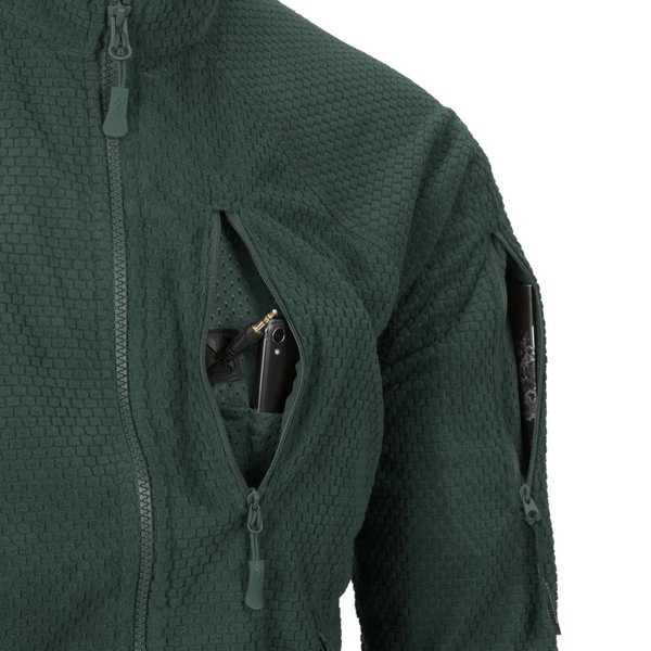 Кофта флисовая Helikon-Tex Alpha Tactical Jacket Foliage Green Fl-VK-ALT-FolGr-44 фото