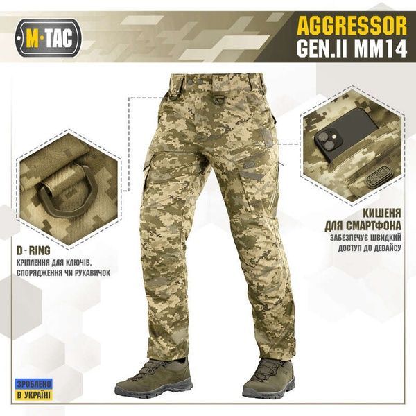 Штани M-Tac AGGRESSOR GEN.II Pixel 20002030-S/L фото