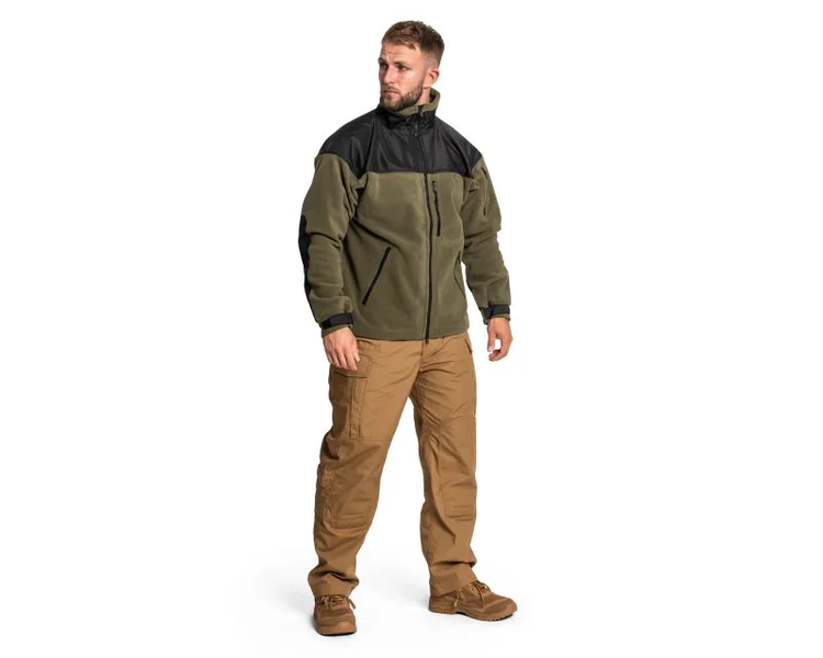 Кофта флісова тактична Helikon-Tex Classic Army Jacket Olive-Black FL-VK-ClArmJ-OlBl-46 фото