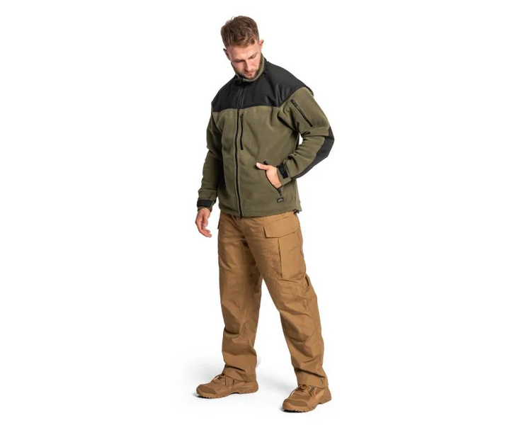 Кофта флісова тактична Helikon-Tex Classic Army Jacket Olive-Black FL-VK-ClArmJ-OlBl-46 фото