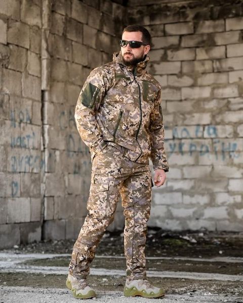 Тактический костюм Soft Shell Dem Pixel 94161-46 фото