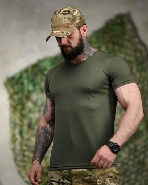 Тактическая футболка CoolMax Kozak Nation Olive 96006-48 фото