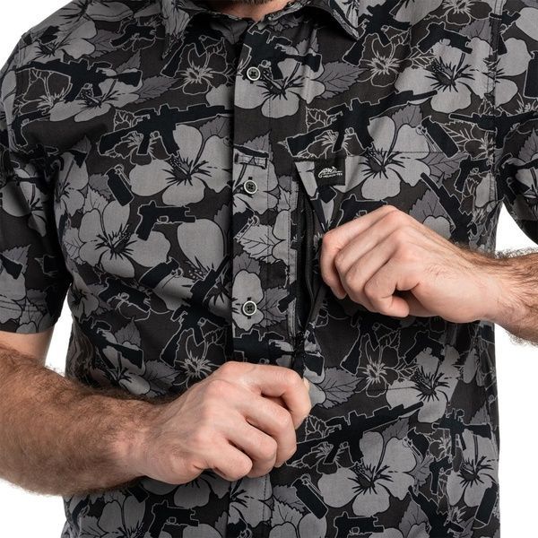 Сорочка Helikon Tactical Hawaiian Short Sleeve Shadow Grey KO-HAW-CB-1N-B02 фото