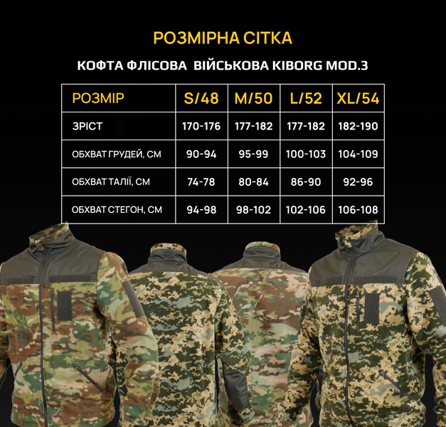 Кофта флисовая военная multicam 1227-48 фото