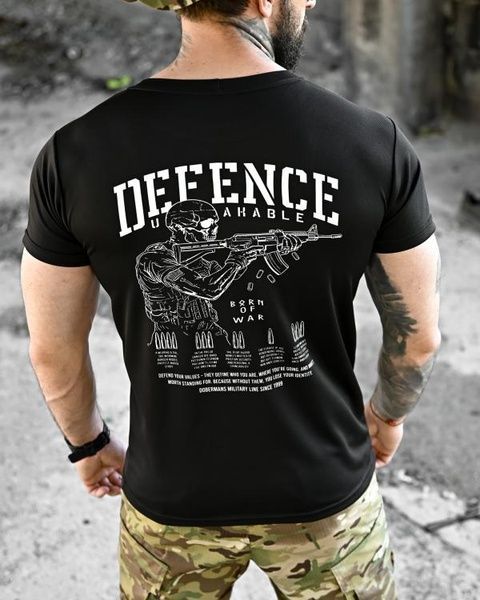 Тактическая футболка CoolMax Defense-1 Black 96451-50 фото