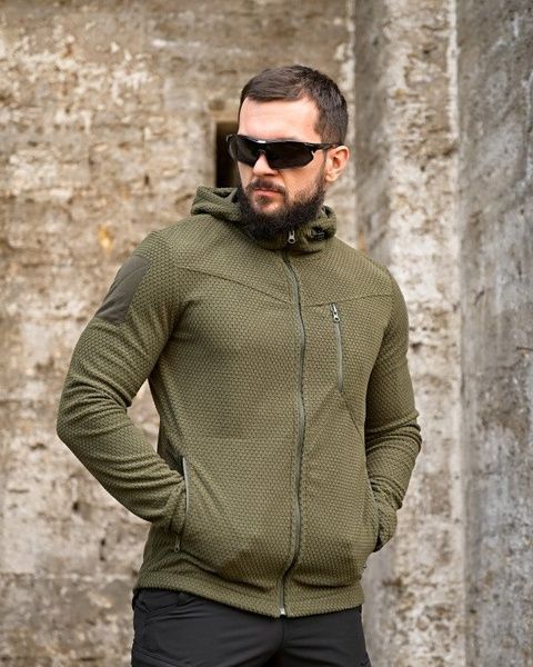 Флісова кофта Honeycomb Olive 51816-46 фото