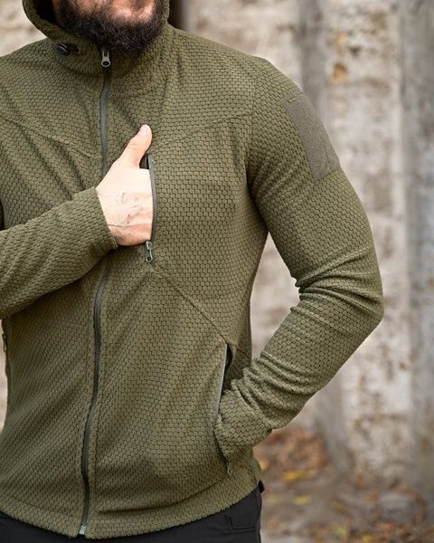 Флісова кофта Honeycomb Olive 51816-46 фото