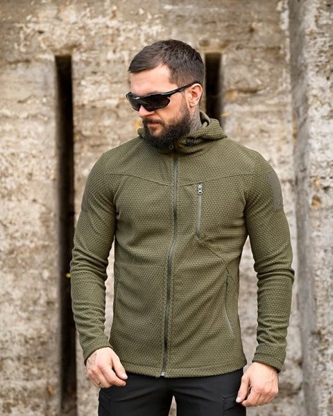 Флісова кофта Honeycomb Olive 51816-46 фото