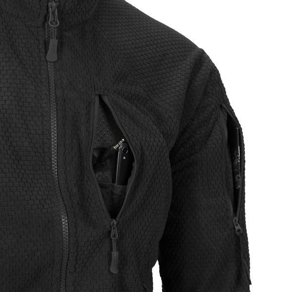 Кофта флисовая Helikon-Tex Alpha Tactical Jacket Black BL-ALT-FG-01-B02 фото