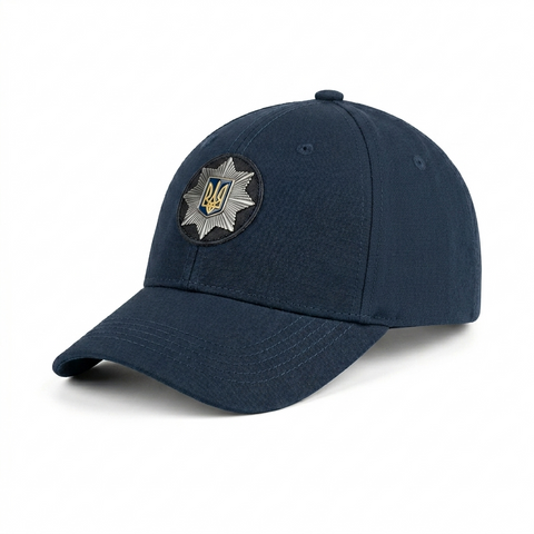 Тактична бейсболка Police SoftShell Dark Blue 6543-Pol фото