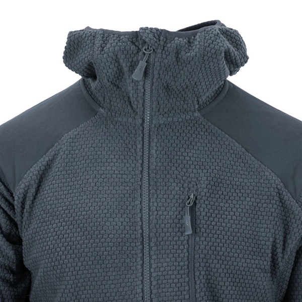 Кофта флісова Helikon-Tex Alpha Hoodie Jacket Grid Shadow Grey FL-VK-Alp-ShGrey-52 фото