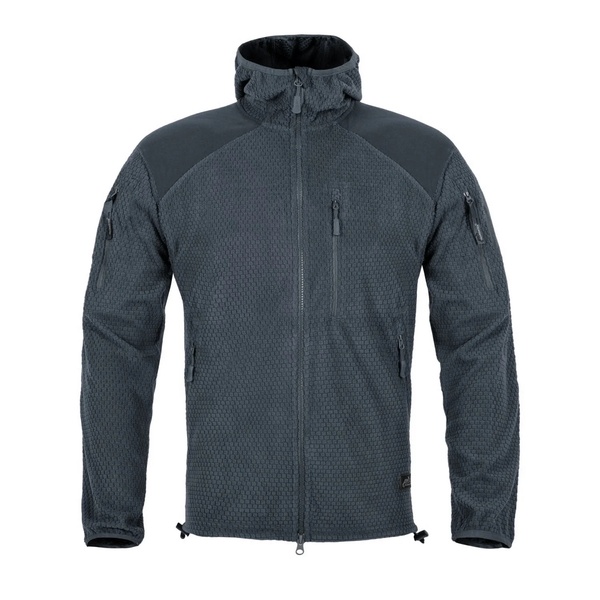 Кофта флісова Helikon-Tex Alpha Hoodie Jacket Grid Shadow Grey FL-VK-Alp-ShGrey-52 фото