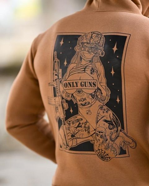 Військове Худі Only на флісі Guns Coyote 94093&ndash;48 фото