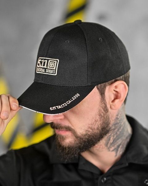 Бейсболка тактическая 5.11 Logo Black 85582-B фото