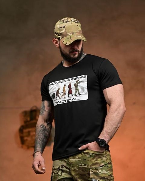 Тактическая футболка CoolMax Homos Black 96241-48 фото
