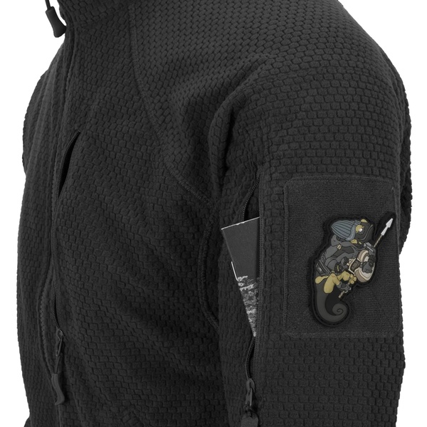 Кофта флисовая Helikon-Tex Alpha Tactical Jacket Black Fl-VK-ALT-BL-44 фото