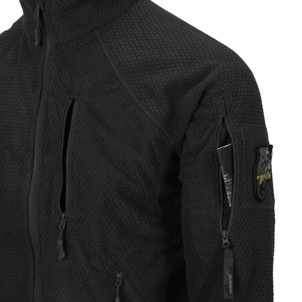 Кофта флисовая Helikon-Tex Alpha Tactical Jacket Black Fl-VK-ALT-BL-44 фото