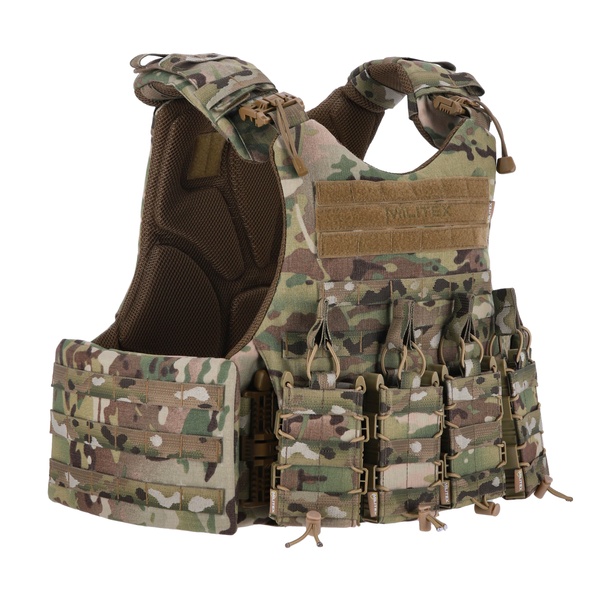 Бронежилет Militex Modular X-1 Multicam USA original (Збільшена площа захисту, без підсумків) 2046 фото