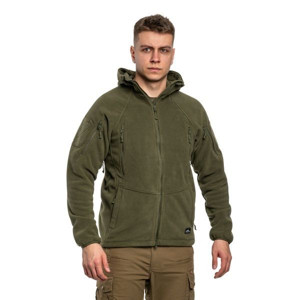 Кофта флісова Helikon-Tex Patriot Jacket Hybrid Fleece, Олива BL-PJ2-FH-02-B03 фото
