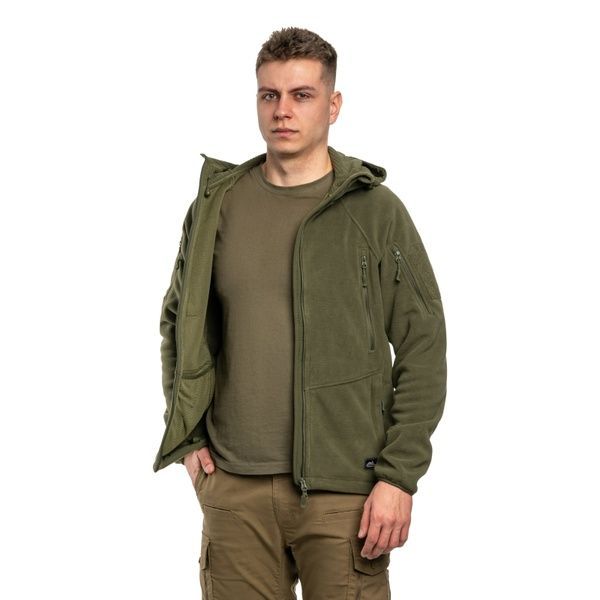 Кофта флісова Helikon-Tex Patriot Jacket Hybrid Fleece, Олива BL-PJ2-FH-02-B03 фото